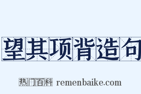 望其项背造句是什么意思的图片